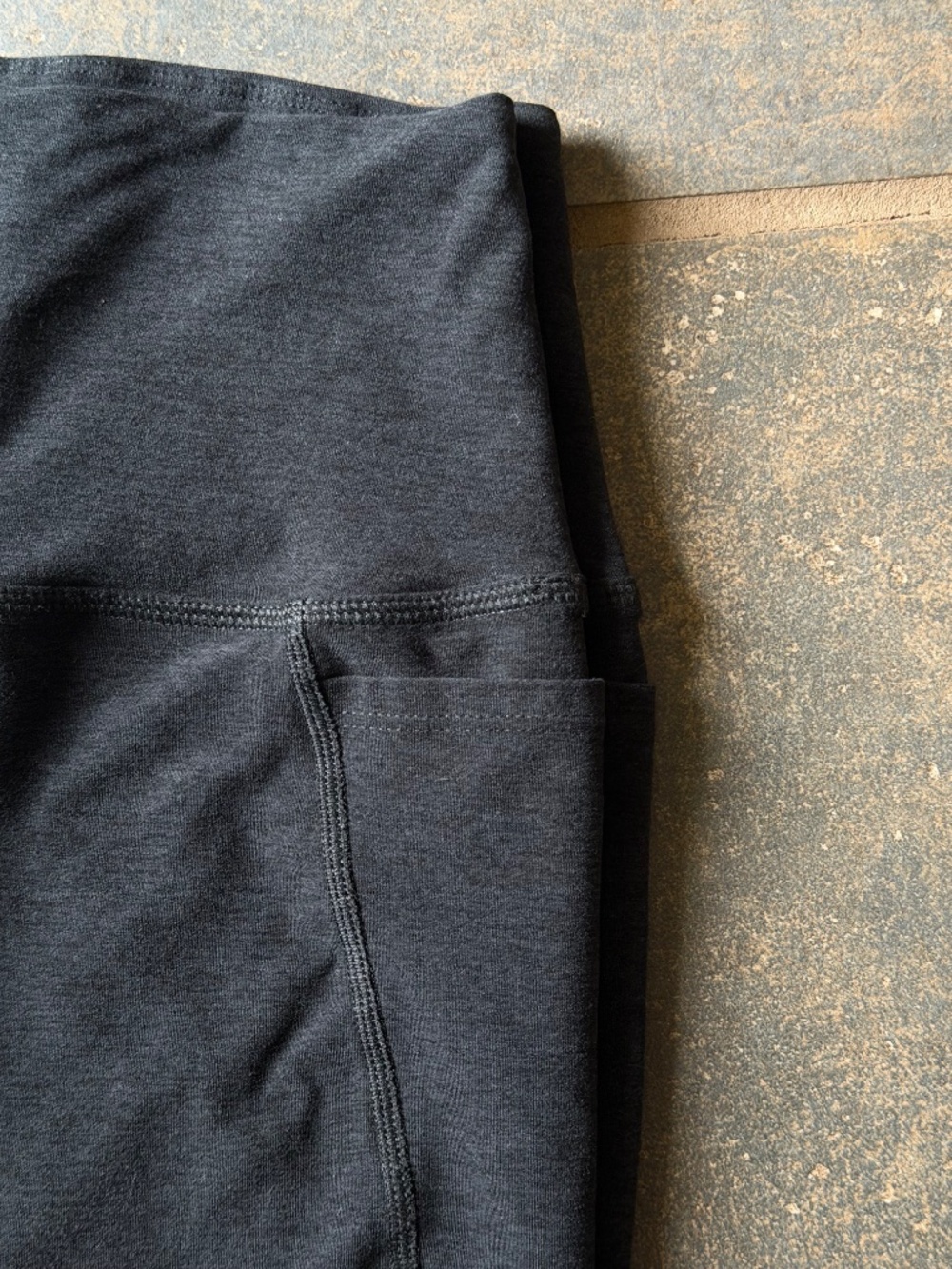 Beyond Yoga Spacedye Out Of Pocket High Waisted Leggings Darkest Night Large - Picture 15 of 16